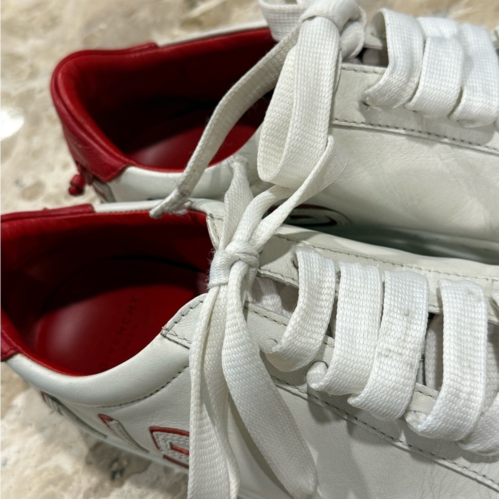 Women's White and Red Sneakers Givenchy - Picture 10 of 11
